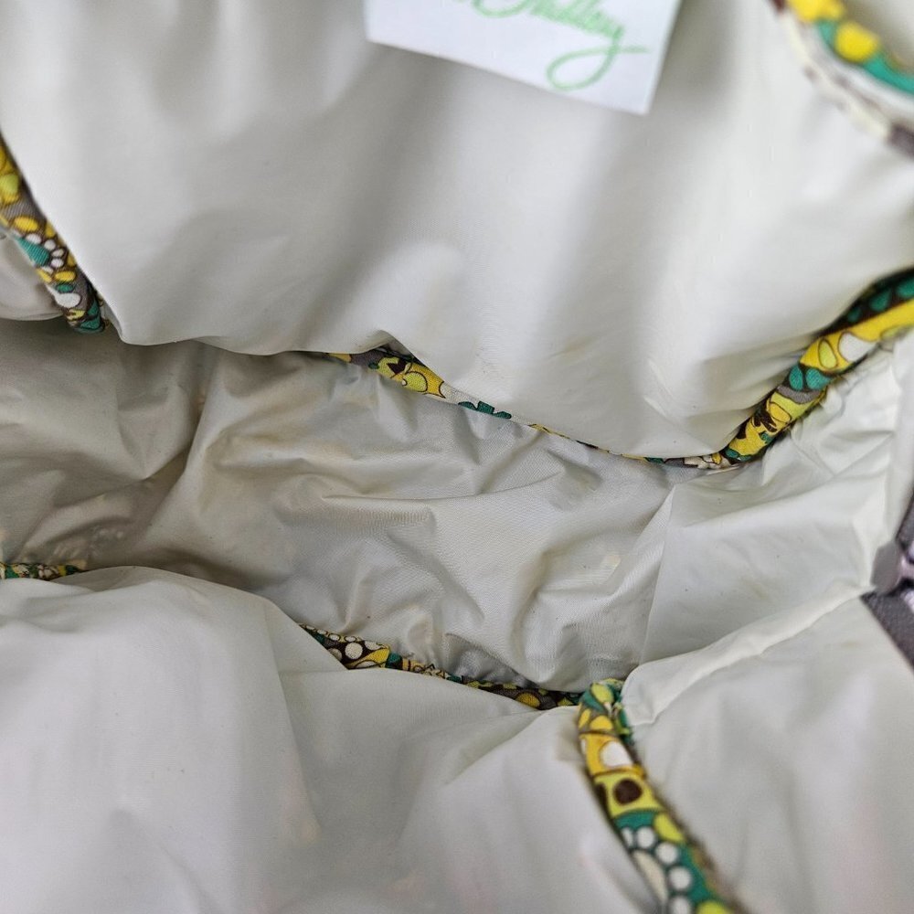 Vera Bradley Lunch Bunch Lemon Parfait Yellow Paisley Lined Lunch Bag - Picture 12 of 13